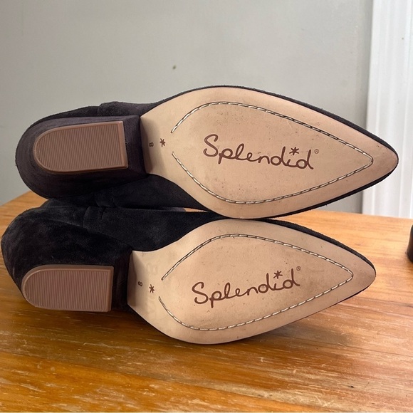 Splendid Cheryl Pointed Toe Suede Ankle Bootie - Picture 13 of 13